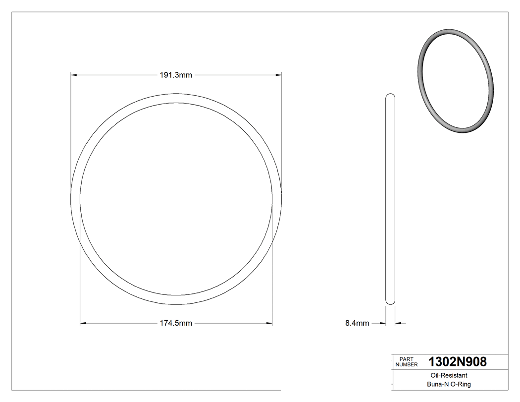 Technical drawing - 1302N908
